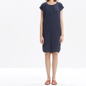 Madewell Polkadot Navy Dress